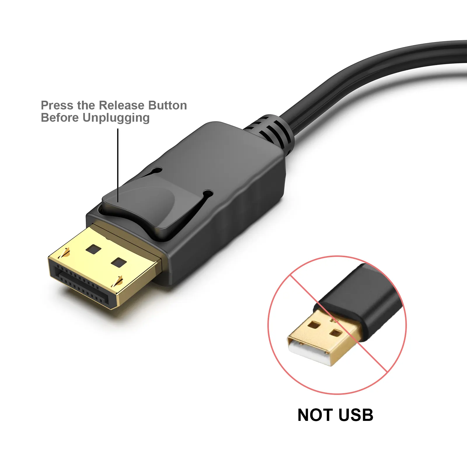 DisplayPort를 HDMI 어댑터로 사용자 정의, 4K 30Hz 금도금 DP 디스플레이 포트에서 HDMI 어댑터 수-암