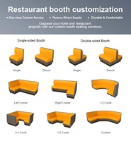 Langlebiges, Günstiges Langsitz-Sofa-Set für Gewerbliche Restaurants, Hotels, Bars, Cafés, Schnellrestaurants, Kaffeehäuser und Nachtclubs