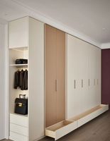 Doria Nouvelle Armoire Pliante Extensible en Acier Inoxydable avec Porte Coulissante, Design Moderne, pour Chambre et Hôtel