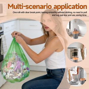 ถุงขยะพลาสติก HDPE แบบเสื้อยืดสั่งทำพิเศษ พร้อมพิมพ์โลโก้ สำหรับซูเปอร์มาร์เก็ต ร้านขายของชำ และใช้ในครัวเรือน รับผลิตแบบ OEM - Product Image 5