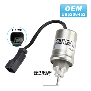 โซลินอยด์วาล์ว U85206452 12V เข็มสั้น 16 มม. สำหรับรถยก รถขุด ตัดน้ำมันเครื่องยนต์ - Product Image 2