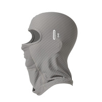 Cagoule de cyclisme avec trou pour lunettes, masque intégral de moto, protection solaire, en soie glacée, couvre-chef de motard respirant