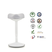 Tabouret à bascule, wobbler universel et moderne, perche réglable, ergonomique, Active et antidérapant, tabouret de bureau, à roulettes
