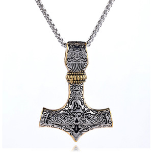 Marteau de Thor Collier pendentif marteau tonnerre Acier inoxydable Viking Thor Hammer Pendentif <span class=keywords><strong>étain</strong></span> - Product Image 6