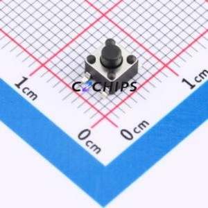 TS110926043 Tactile Switch SMD-4P,4.5x4.5mm Switch Single Pole Single Throw Round Button 2.6N 4.3mm - Product Image 1