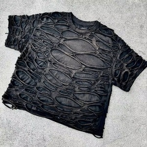 DOMEI Produttore di <span class=keywords><strong>T</strong></span>-Shirt Vintage per Uomo con Basso MOQ, Personalizzabili, Estive, Effetto Usurato, Stile <span class=keywords><strong>Punk</strong></span>, Alta Qualità, Lavaggio Acido - Product Image 2