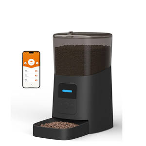 Suministros para mascotas, Alimentador automático para gatos de 6L, WiFi, Alimentador automático para perros, dispensador de comida para gatos con sensor de comida bajo y grabadora de voz - Product Image 1