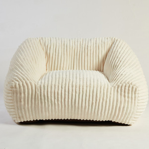 Western-style Furniture <b>Bean</b> <b>Bag</b> Sofa Off White Fully Assembled Living Room Use Children And Adults - Product Image 4