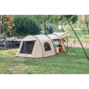 <span class=keywords><strong>Tente</strong></span> de camping en plein air en toile de <span class=keywords><strong>coton</strong></span> polyester imperméable à double couche Salon flexible <span class=keywords><strong>Tente</strong></span> <span class=keywords><strong>tunnel</strong></span> - Product Image 2
