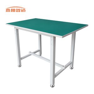 Table de travail antistatique pour chaîne de montage de haute qualité, personnalisée, avec convoyeur à bande et éclairage LED - Product Image 1