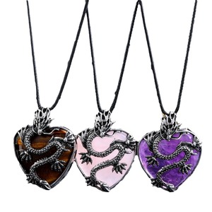 สร้อยคอคริสตัลอเมทิสต์สำหรับผู้หญิงและผู้ชาย - Product Image 2