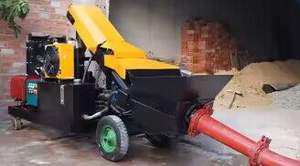 Mini pompe à béton diesel Convoyeur à béton Machine à ciment portable - Product Image 4