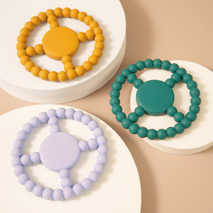 Mordedores de Silicona con Diseño de Volante, Juguetes Molares para Bebés, Libres de BPA, Regalo para Recién Nacidos, Productos para Bebés - Product Image 1