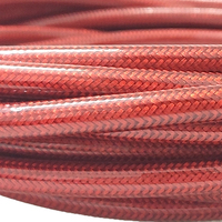 Tuyau d'huile automobile en acier inoxydable 304 recouvert de PU transparent rouge An 6 Id 21/64, ligne de tuyau PTFE