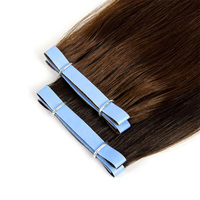 Extensions de cheveux invisibles à la kératine, qualité supérieure, cheveux vierges russes, double trame, résistantes à la perte