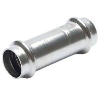 Acoplamiento Deslizante de Acero Inoxidable de 35 mm, Estándar DVGW 534, Accesorios de Tubería de Presión