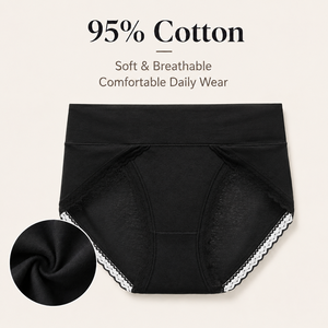 Mutande Modellanti a Vita Alta per <span class=keywords><strong>Donna</strong></span>, 95% <span class=keywords><strong>Cotone</strong></span> 5% Spandex, <span class=keywords><strong>Slip</strong></span> Contenitivi in Pizzo, Taglie Grandi, Multicolore - Product Image 3