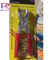 Meilleures ventes Jeu de pinces à œillets 4mm-Outil de poinçonnage à œillets avec œillets en métal gratuits