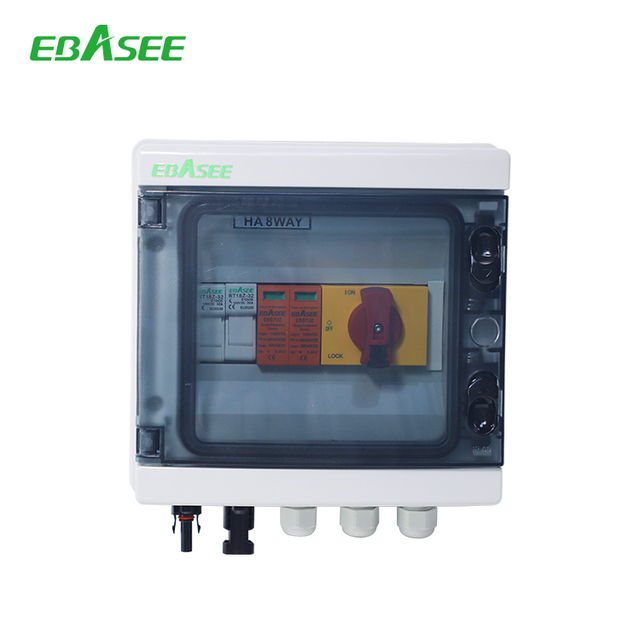 EBASEE Dc Combiner Box 12Ways Waterproof Electrical Distribution Box