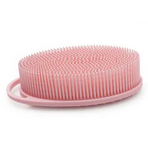 New Product With Hook Body Ball Scrubber Silicone Body Scrubber Belt Baby Bath Shower Brush BATH BRUSH