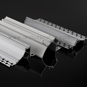 LED-Profile Gips 12,5mm Gips Trockenbau Aluminium LED-Profil Indirektes Licht PC Diffuse Abdeckung für Gesims beleuchtung - Product Image 6