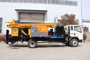 Nước giếng khoan Giàn Khoan Máy 300 mét độ sâu giếng khoan thành phần cốt lõi động cơ xe tải để bán - Product Image 3