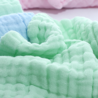 5pcs Square Cotton Baby Towel Set 6 Layer Gauze Breathable Eco-Friendly Saliva & Bath Towels for Newborn Babies