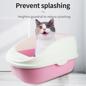 <span class=keywords><strong>Bac</strong></span> <span class=keywords><strong>à</strong></span> Litière Robuste et Facile <span class=keywords><strong>à</strong></span> Nettoyer avec Pelle pour Chat, Grande Taille, Toilette d'Intérieur en Plastique, <span class=keywords><strong>Bac</strong></span> <span class=keywords><strong>à</strong></span> <span class=keywords><strong>Sable</strong></span> pour Chat - Product Image 3