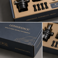 Boîte d'expédition en carton ondulé personnalisée Lionwrapack pour pièces automobiles avec insert en papier, logo et certification FSC