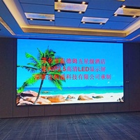Écran d'affichage LED mural vidéo intérieur ultra-mince HD P2 SMD couleur pleine, panneau numérique d'animation CMS OEM IP43