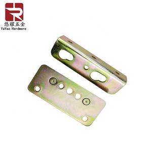 Sturdy 90mm Zinc Plated Metal Bed Frame Hardware Brackets for Bedroom <b>Furniture</b> for Slat Application - Product Image 5