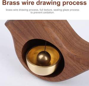 <span class=keywords><strong>Carillon</strong></span> magnétique en forme d'oiseau pour porte d'entrée avec cloche en laiton pour ouverture <span class=keywords><strong>de</strong></span> porte murale - Product Image 5