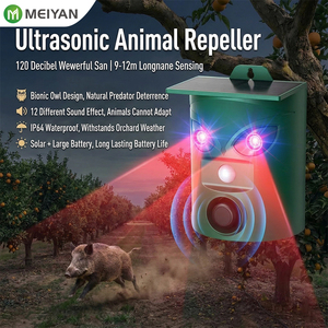 ขายส่ง ที่ชาร์จพลังงานแสงอาทิตย์แบบ Type-C ชาร์จคู่ 360 องศา °   เครื่องไล่สัตว์ด้วยคลื่นอัลตราโซนิก ไฟ LED กระพริบ <span class=keywords><strong>4</strong></span> ดวง บันทึกเสียงได้ 20 วินาที รับผลิตแบบ OEM - Product Image 6