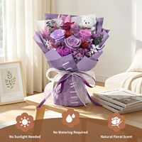 Ge conserveerde bloemenboeket berendesign cadeaudoos - Eeuwige echte rozen voor vrouwen Moederdag Valentijnsdag Verjaardag Jubileum