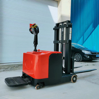 Palette ISO CE 3 tonnes de type walkie gerbeur de palettes entièrement électrique chariot élévateur à fourche compact entrepôt de fourches à ciseaux