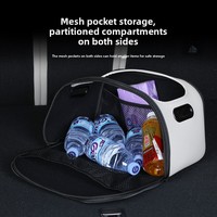 Boîte de rangement multifonction pliable pour coffre de voiture avec compartiment à gants