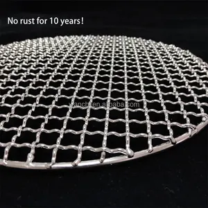 High quality 304 barbecue net/stainless steel bbq mesh