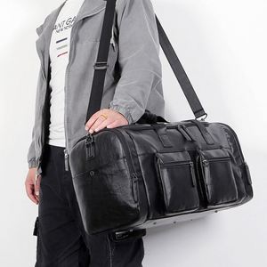 Sac de voyage en cuir véritable pour homme, sac de week-end pour la randonnée, de bonne qualité, très vendu - Product Image 5