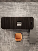 Ensemble de mobilier de bureau modulaire complet au design moderne et luxueux, bureau de direction en forme de L, chaise de bureau
