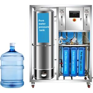 Système de filtration d'eau par osmose inverse de type ouvert à économie d'énergie sans pompe PLC 250 l/h pour usage commercial certifié 0,25T-100T - Product Image 5