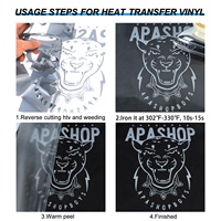Vinilo Termotransferible de Alta Temperatura para Impresión, Vinilo Termotransferible Brillante de PVC Easyweed en Hojas para Ropa