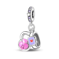 Nouvel arrivage : Perles en alliage émaillé incrustées de diamants, motifs note, papillon, radio, pour chaîne serpent de 3 mm, accessoires de bijouterie DIY, vente en gros