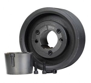 มอเตอร์ไฟฟ้ามาตรฐาน ISO แบบกำหนดเองได้สำหรับเปลี่ยนทดแทน OEM พร้อมบูชล็อคแบบเรียวสำหรับเครื่อง CNC ผลิตจากเหล็กหล่อ รูขนาด 10 มม. พร้อมรอกสายพานวี SPZ - Product Image 1