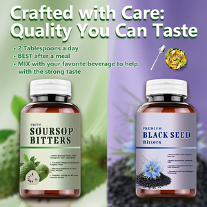 Graviola Bitters Gotas Líquidas e Orgânicas Black Seed Bitters Gotas Líquidas para Adulto Gut Health Support Líquido Gotas - Product Image 4