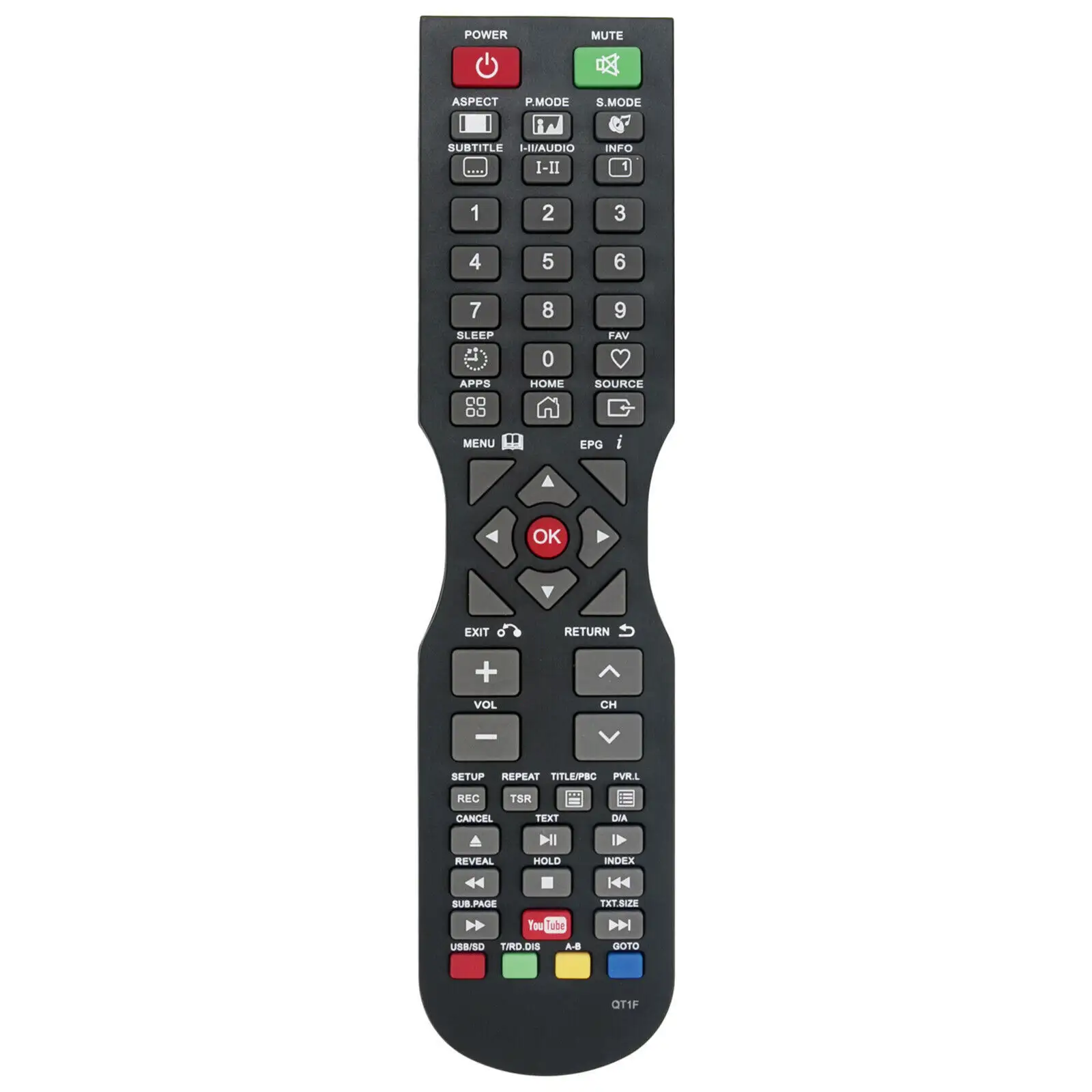 Nouvelle télécommande de remplacement QT1F pour SONIQ TV F40FV17C-AU F40FV17CAU F60FV17A-AU