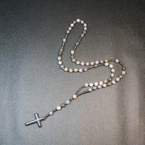 Vergine maria Guadalupe rosario collana <span class=keywords><strong>San</strong></span> Judas Tadeo con croce zircone Oro Laminado Christian all'ingrosso - Product Image 6