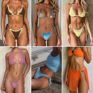 Traje <span class=keywords><strong>de</strong></span> <span class=keywords><strong>Baño</strong></span> <span class=keywords><strong>de</strong></span> Dos Piezas <span class=keywords><strong>para</strong></span> <span class=keywords><strong>Mujer</strong></span>, Bikini Sexy <span class=keywords><strong>de</strong></span> Verano con Braguita <span class=keywords><strong>de</strong></span> Cintura Alta, Color Personalizado, Liquidación, Precio Bajo - Product Image 3