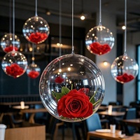 Superbe décoration de ballons Bobo créative avec pendentif en pétales de rose en PE pour centre commercial, restaurant, mariage romantique, suspension au plafond
