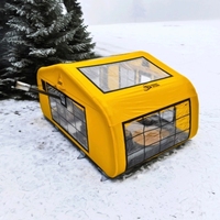 Tente de camping gonflable de luxe grande et robuste pour l'extérieur, en tissu Oxford imperméable avec poteaux gonflables et pompe à air portable pour le camping