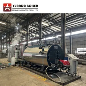 Yuanda 70hp 80hp 100hp 150hp 200hp 250hp 300hp 350hp 400hp 450hp 500hp Natural Gas Lpg Diesel Fired Industrial Steam Boiler